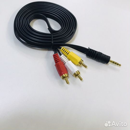 Кабель аудио-видео ATcom (1,8 м) тюльпаны-aux 7320