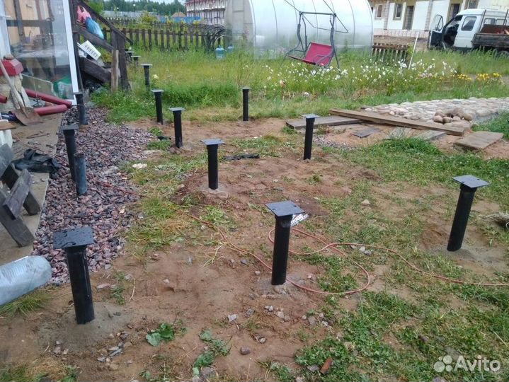 Винтовые сваи. Монтаж винтовых свай