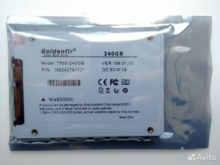 SSD диск 64GB, 120GB, 240GB, 512GB, 1TB (новый)