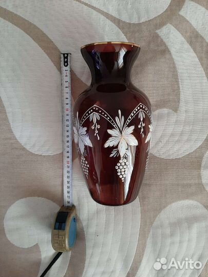 Ваза ссср,марганцевое стекло