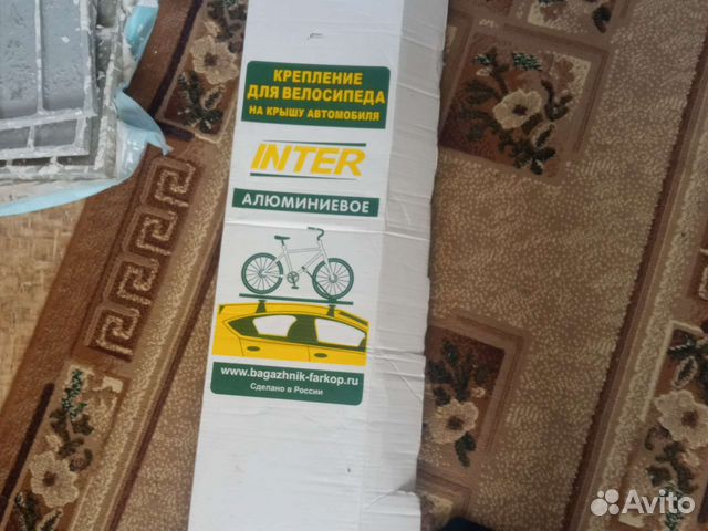 Велобагажник на крышу для велосипеда