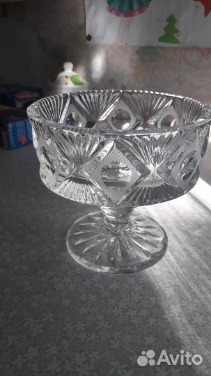 Конфетница хрустальная,СССР