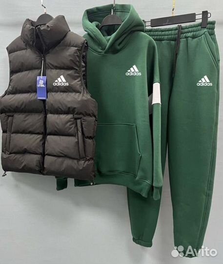 Теплый спортивный костюм adidas