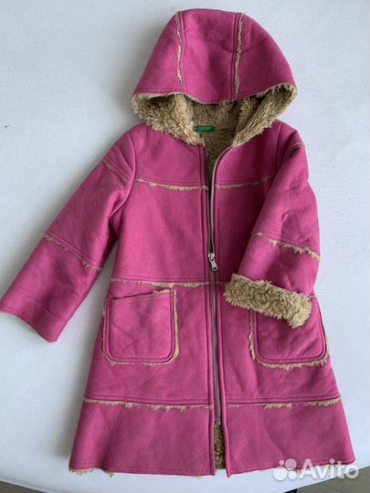Дубленка для девочки 3-5 лет Benetton