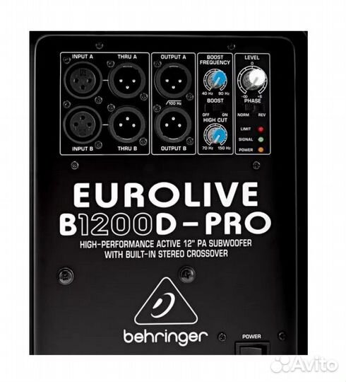 Behringer, активные/пассивные сабвуферы, новые