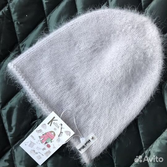 Вязаная шапка «Бини» ручной работы