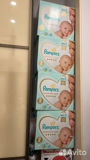 Подгузники pampers premium care 2