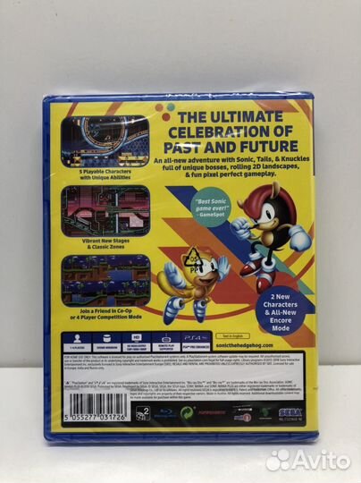 Диск Sonic Mania plus Новый на PS4