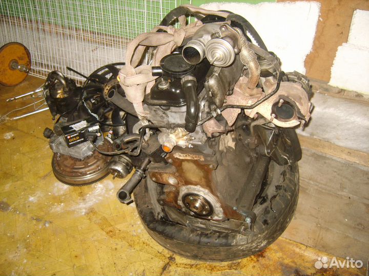 Двигатель ауди а6 в разбор 1.9 AFN дизель рабочий