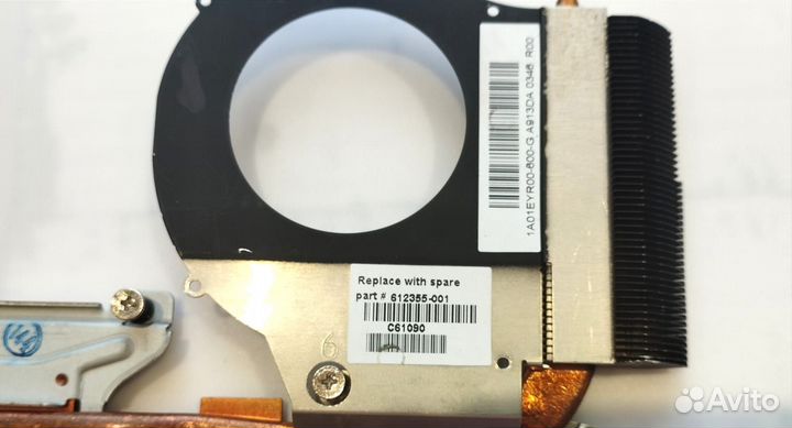 Радиатор охлаждения, ноутбука HP G62 CQ62 G72