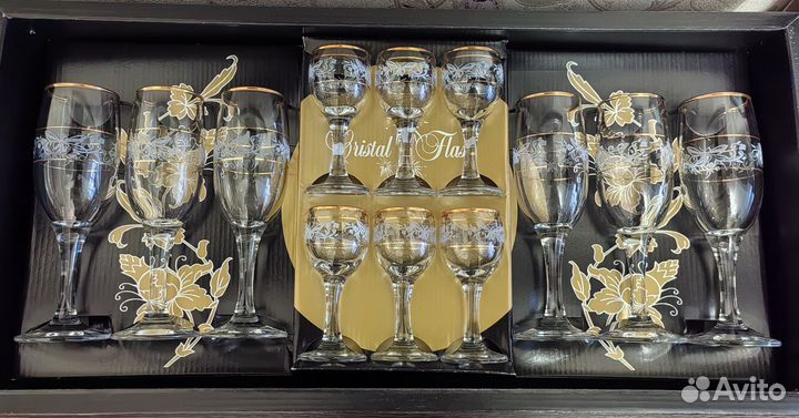 Подарочный набор фужеры+рюмки