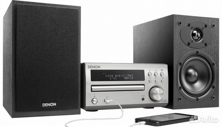 Музыкальный центр Denon D-M41 Silver
