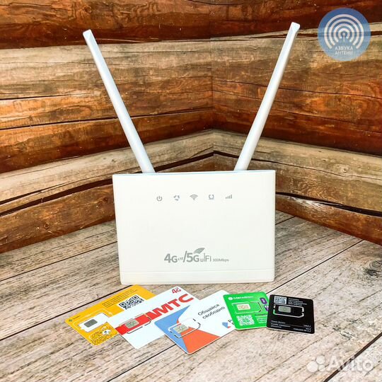 4G Wi-Fi роутер с сим картой безлимитный интернет