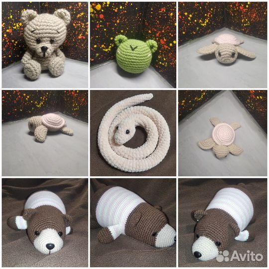 Мягкие игрушки вязаные