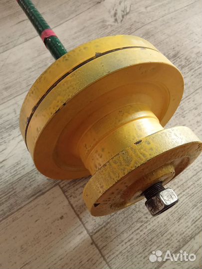 Штанга со съёмными блинами