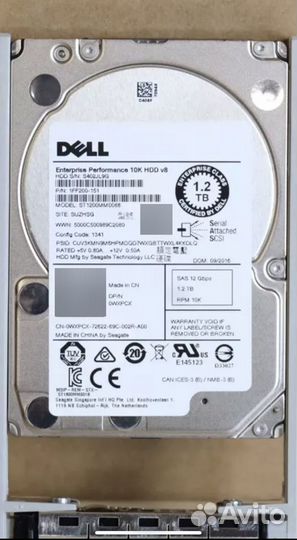 Жесткий диск Dell 1.2TB 10K 2.5 SAS 12G