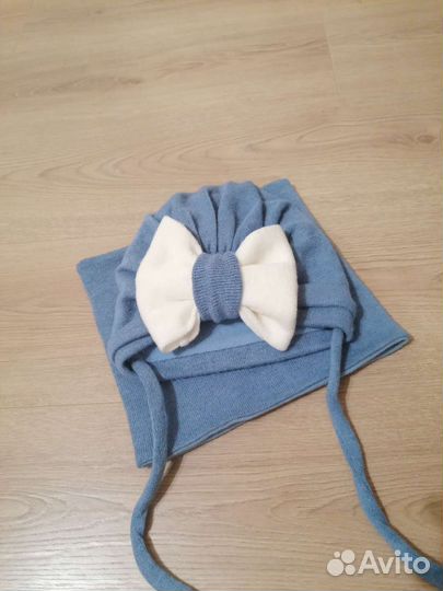 Комплект шапка и снуд