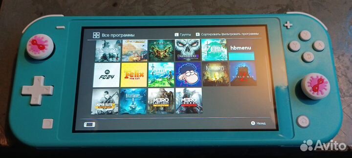 Nintendo switch lite прошитая с играми