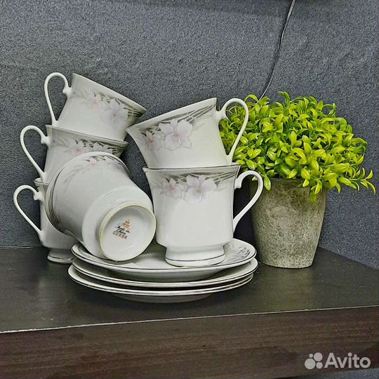Чайные пары сервиз фарфор Китай винтаж набор
