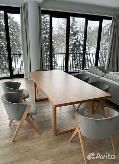 Стол новый лофт из массива дерева на заказ