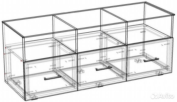 Тумба тв Модерн 1 с подсветкой глянец мдф