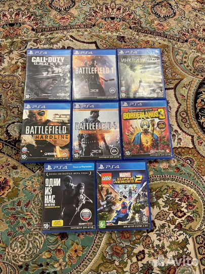 Диски на Sony PS4