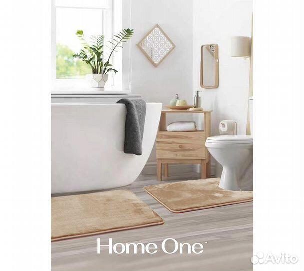 Набор ковриков для ванной и туалета с эффектом пам