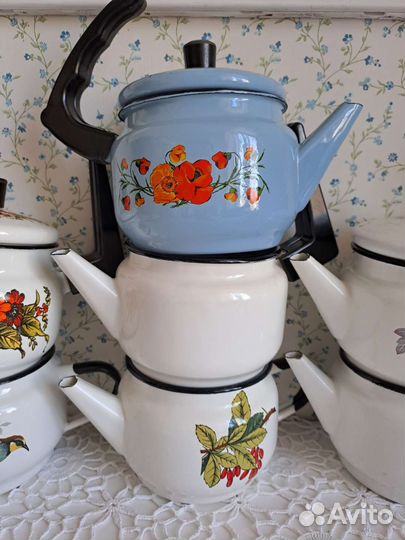 Чайник заварочный эмалированный СССР