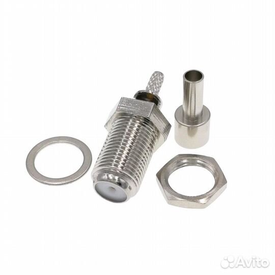 Вч-разъём F(female) обжимной под кабель RG316