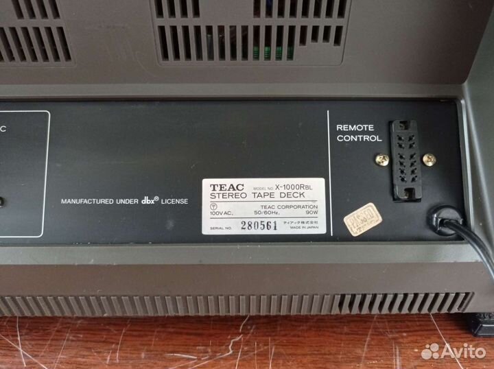 Катушечный магнитофон Teac x-1000r