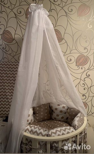 Балдахин для десткой кроватки с держателем