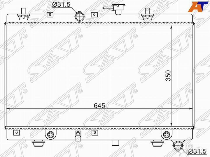 Радиатор Kia Rio 00-05