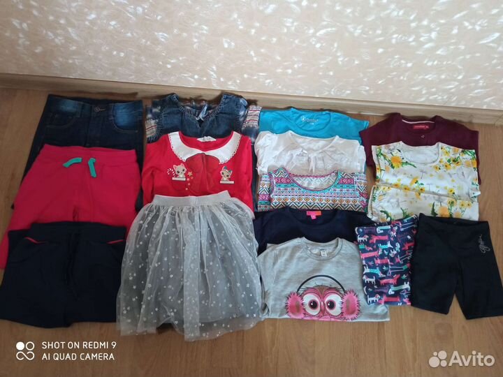 Пакет вещей для девочки на рост 122-128 см
