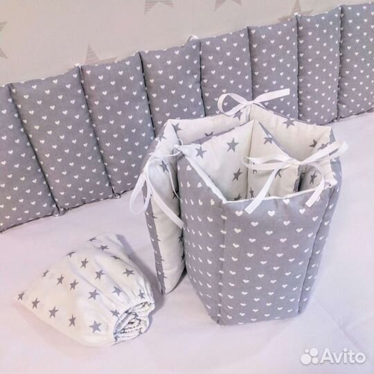 Бортики в детскую кроватку. Новые