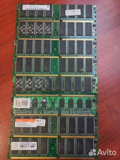 Оперативная память ddr1 128мб-1024мб