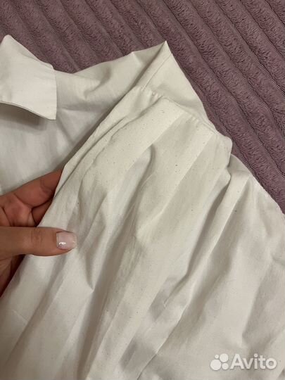 Рубашка с объемными рукавами