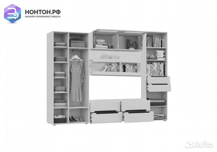 Гостиная Эколь №1 шоколад / венге