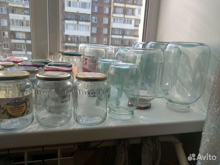 Отдам различные стеклянные банки