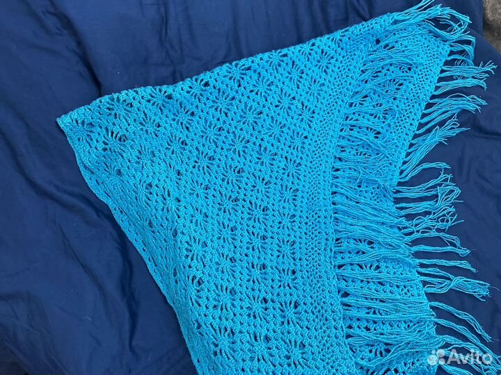 Шаль цветная с люрексом