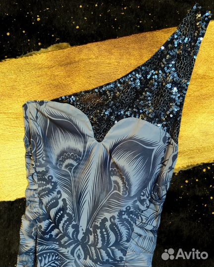 Вечернее шёлковое платье XS