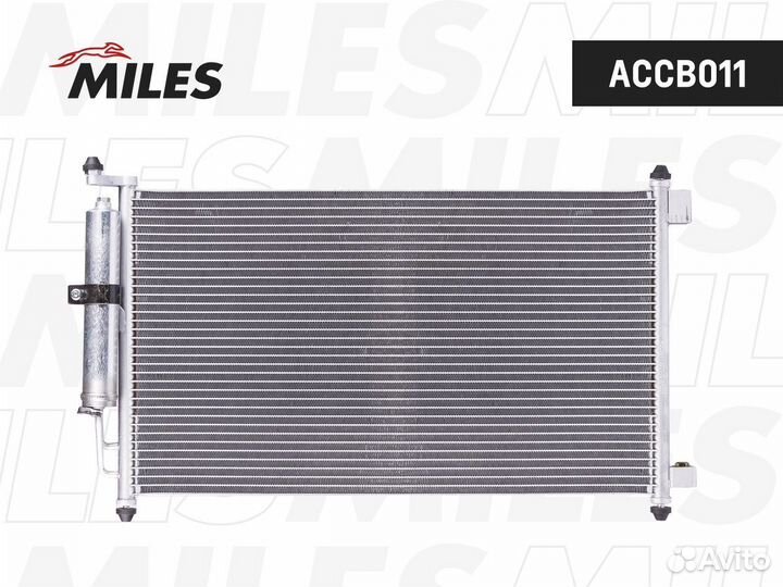 Радиатор кондиционера miles accb011 nissan note 1