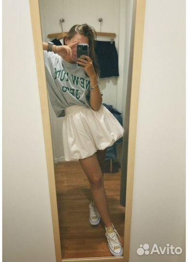 Юбка балон мини