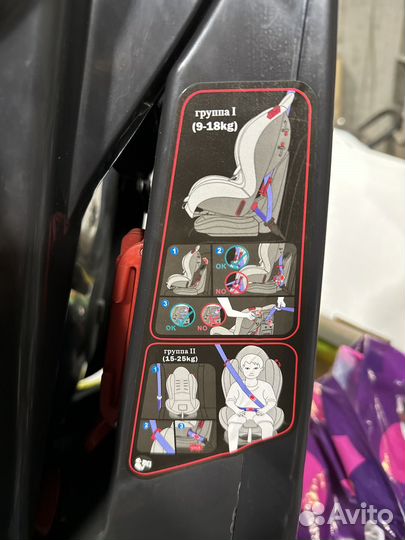 Детское автокресло 9 до 25 кг