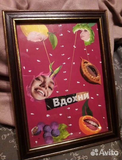 Коллажи в рамках / картина