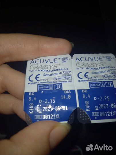 Линзы контактные acuvue oasys двухнедельные -2.75