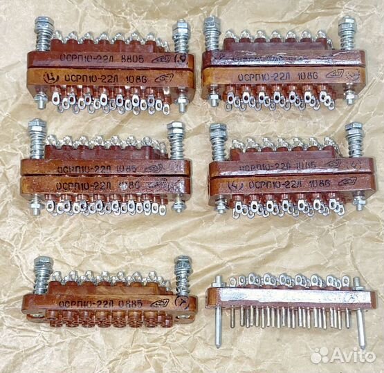 Разъём рп10-22 комплект папа-мама, розетки