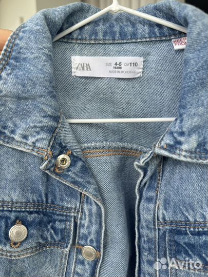 Джинсовое платье zara детское