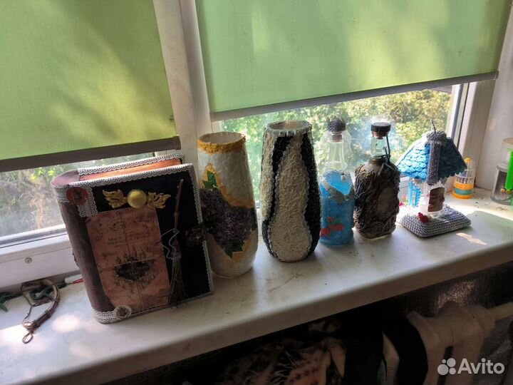 Вазы и бутылки ручной работы