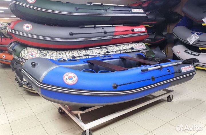 Лодка mishimo PRO 370-синий/серый