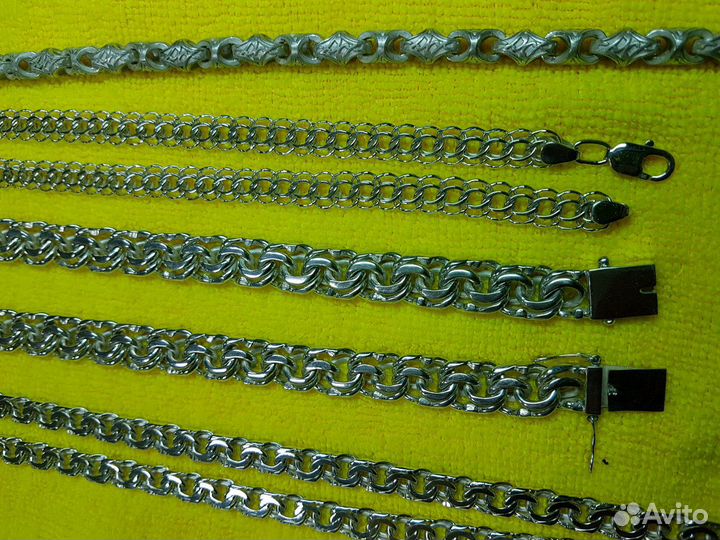 Цепи серебро